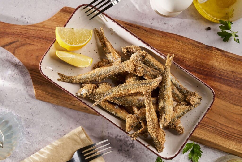 Crispy coatings for seafood
